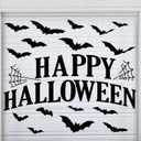 BBTO 24 Pcs Halloween Garage Door Decoration Black Bats Garage Door Magnets Magnetic Decorations Bat Magnet Decorations Refrigerator Magnets Magnetic Decal for Car Kitchen Fridge Vehicles