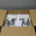 Vanity Lights Polished Chrome Bathroom Light Fixtures with White Frosted Glass Shade, Wall Sconces for Mirror Hallway Entrance, 2 Pack T001CH-L1-P2