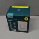 TREATLIFE Smart Light Switch Single Pole Works with Alexa, Google Home and SmartThings, 2.4GHz WiFi Timer Smart Switch, Neutral Wire Required, No Hub Required, FCC Listed, 4 Pack