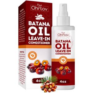 Batana Leave-In Conditioner  Natural Batana Oil for Hair Growth, Thinning Hair & Hair Loss  Strengthening, Thickening & Volumizing for Dry, Brittle, Damaged Hair  Hair Growth Conditioner USA Made
