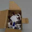 MULTI-SPARKING Red White and Blue String Lights - 35 Count 4th of July Patriotic Mini Christmas Lights for Independence Day Decorations, 8.5 Feet White Wire Incandescent Set