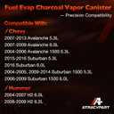 22963841 Charcoal Canister Fuel Evap Vapor, Compatible with 2004-2016 Cadillac Escalade, Chevy Suburban & Avalanche, GMC Yukon, Hummer H2 Vehicles - 5.3L, 6.0L, 6.2L, Replaces# 911-199, 12573649