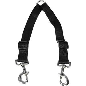 No Tangle Dog Leash Coupler, Dual Double Dog Adjustable Splitter Lead Sturdy Walker Trainer Leash for Two Dogs