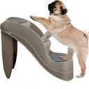 Pet Stairs - Durable Dog Stairs for Small Dogs with 3-Step Design and Safety Locking Pins - Cat or Dog Steps for Home and Vehicle by PETMAKER (Tan)