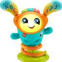 Fisher-Price Baby & Toddler Learning Toy DJ Bouncin Beats with Music Lights & Bouncing Action for Ages 9+ Months, Multilanguage Version, 7.5 x 11 x 0.1 inches