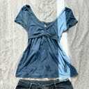 Grunge Emo Goth Shirts Y2k Lace Bow Coquette Babydoll Tops Women Vintage Graphic Tee 2000s Summer Crop Tops, M