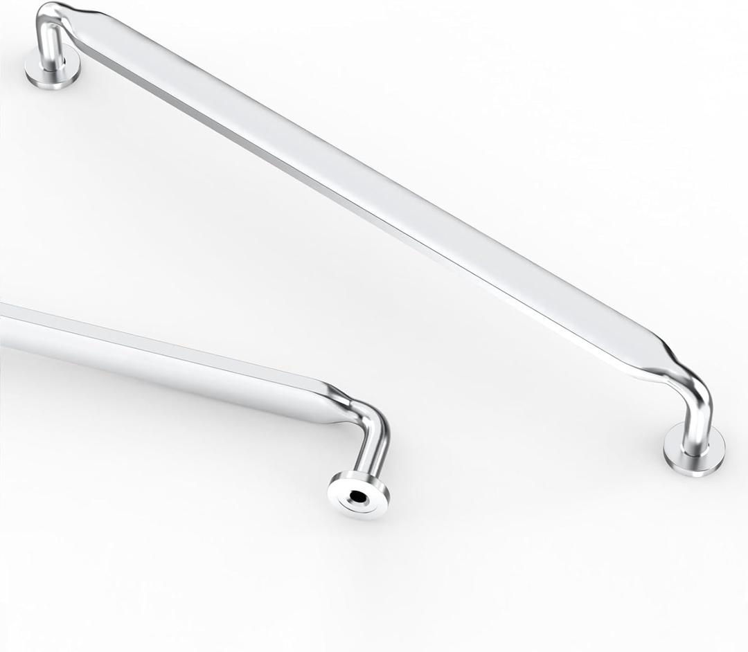 Asidrama 6 Pack 12.6 Inch(320mm) Polished Chrome Kitchen Cabinet Handles, Cabinet Pulls Kitchen Cabinet Hardware for Cupboard Drawer Pulls
