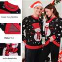 Marvmys Family Matching Christmas Sweater Round Neck Snowman Ugly Knitted Sweater Pullover for Men Women (XX-Large)