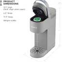 Keurig K-Mini Single Serve K-Cup Pod Coffee Maker, 6 to 12oz Brew size, with Cord Storage, Perfect for Small Spaces, Studio Gray