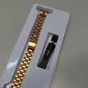 Thin Bands Compatible with Apple Watch 40mm 38mm 41mm 42mm (Series 10 11), Stainless Steel Metal Replacement Adjustable Wristband Strap for iWatch Ultra3/2/1 SE1/2/3 Series 9/8/7/6/5/4/3/2/1 Women (A-Rose Gold)