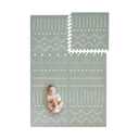 Toddlekind Playmat - Premium Foam Playmat, 4 x 6 feet, 6 Tile Extra Thick Foam Floor Puzzle Mat for Babies/Toddlers Stylish, Non-Toxic, Odorless. Perfect for Tummy Time, Crawling, and Play. Ideal for Nursery and Playroom. 0m+
