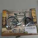 Munyee Hua Vintage Bicycle Model Collection, 1:10 Scale, Chinese Renaissance Elements, Adult, Pedal Bike with Accessories Set (Green Set)