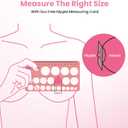 2 x Flange Sizing Kit(10PCS) 13/15/17/19/21mm & Nipple Ruler & Cleaning Brush, Silicone Flange Insert for 24mm Flanges/Shield (Momcozy/Spectra/Bellababy), Breastfeeding Essentials for Moms