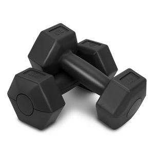RBX 4lb Pair Hex Dumbbells, 2lb Each, Hex Shape for Stability, Compact for Easy Portability, Dumbbell Set for Strength Training, Cardio, Walking, and More, All Fitness Levels (Black)