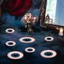 Veemoon 12PCS Halloween Horror Eyeball Wall Paste,Eyeball Balls Wall Stickers Murals for Halloween Window Clings Stickers (Blue1)