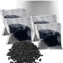 4 Pack Odor Absorbing Filter Refills for Lomi Smart Waste Kitchen Composter Top and Back Filters, Replacement Activated Charcoal Filters Compatible with Electric Countertop Compost Bin