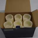 H-BLOSSOM Flickering Flameless Candles Battery Operated Real Wax Pillar Candles LED Candles with Cycling 5H Timer Pack of 6 (3" x 6")