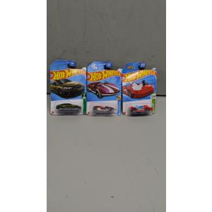 Pack Of 3 Hot Wheels Cars (Deora llI, HW Braille Racer - Twin Mill, Audi RS E-Tron GT)