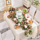 Artificial Flower Garland 5.4ft Floral Rose Vine Decor, Pink Flower, 5.4FT Vines, Huge Flowers