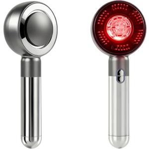 Multi Functional 3 in 1 Electric Scalp Massager Hair Growth, Red Light Therapy Scalp Massager with Oil Applicator, Portable Smart Scalp Hair Brush IPX7 Waterproof