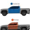 JOYTUTUS Low Profile Rain Guards Compatible with 2024 2025 2026 Tacoma Double Cab Outside Mount Window Vent Visor Tape-On Window Deflectors Vent Shades 4th Gen Tacoma Accessories