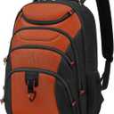 Boavan Laptop Backpack for men, 15.6 inch Laptop Bag with USB Port, Waterproof Travel Work Backpack Purse, Anti-Theft Teacher Nurse Doctor Casual Bookbags Office Business backpackDeep Orange Black