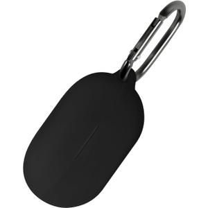 Geiomoo Silicone Case for Beats Solo Buds, Protective Cover with Carabiner (Black)