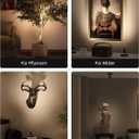 EZVALO Spotlights Indoor with Remote, 5500mAh Rechargeable Picture Lights, Wireless Uplights with Timer & Dimmable, 3-CCT, Accent Lighting for Plant, Art, Painting, Gallery, Wall Decor (2-Pack Black)