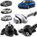 Engine Motor Mount & Transmission Mount Set of 3 Compatible with Hyundai Kia Vehicle Elantra 1.8L 2011-2016, Accent 2012-2014, Rio 2012-2017, Forte 1.6L 2014-2016 Replaces# A71047 A71020 A71029
