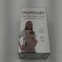 Momcozy Newborn Baby Carrier - Ergonomic, Cozy and Lightweight Carrier for 7-24lbs, Adjustable Neck Support with Sunshield, Breathable Airmesh Perfect for Summer Outing, Silver Grey