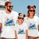 Family Cruise Shirts Family Matching Cruise Outfits Cruise Squad Shirts Magical Tshirts Summer Vacation Tops (White, XXL)