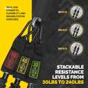 Tube Resistance Bands for Working Out Men and Women - Exercise Bands Resistance Bands Set, Resistance Band Bar, Handles, Ankle Straps, Foot Straps and Door Anchor