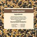 Blue Seal Woodpecker Mix Wild Bird Seed | Premium Blend of Nuts, Sunflower Seeds, and Fruit | Attracts Wide Variety of Wild Outside Birds | Convenient Shell-Free Mix | Made in USA | 8 Pound Bag