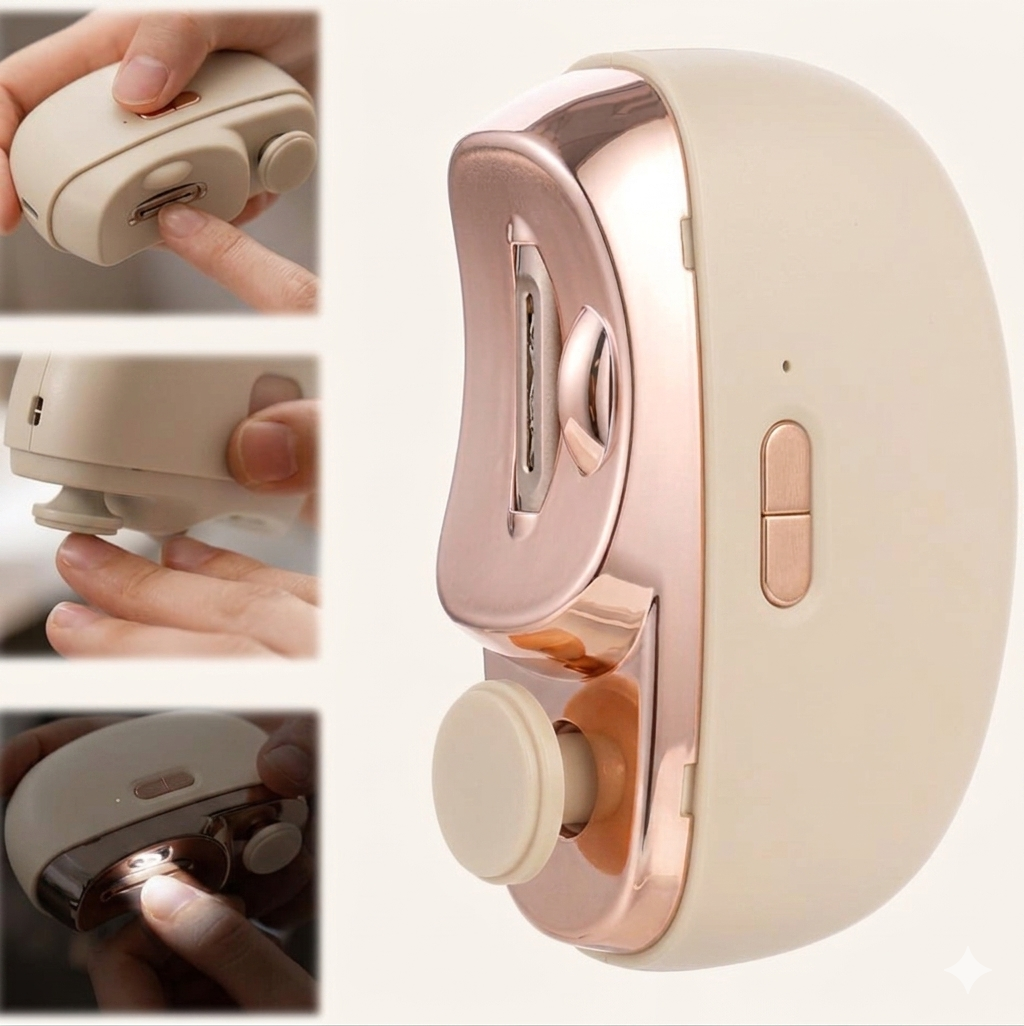 Electric Nail Clippers for Seniors.(Apricot)