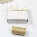 3 x 1mm Natural Jute Twine String 656 Feet Crafting Twine String for Crafts Gift, Craft Projects, Wrapping, Packing, Gardening, Bundling-Jute Rope for House&Garden Wide Usage