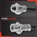 A-Premium Clutch Hydraulic Line Hose Compatible with Honda Accord 2008-2016, V6 3.5L, Replace# 46961TE1A01