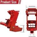 2 Pcs Wall Jack for Framing, 1,000 lbs Load Capacity, Portable Lifting Tool Works with 1-1/2" x 3-1/2" Fir Poles or 1" OD Steel Pipes, Heavy-Duty Wall Jacks for Framing, Lifting Wall Beams, Red