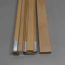 Maitys 4 Pcs Wooden Drawer Slides Bottom Mount Classic Center Guide Track with Metal Slide Glides Traditional Wood Drawer Rails for Dresser Replacement (16 Inches)