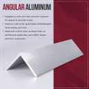 13Inch Aluminum Angle Stock, 3" x 3"x 1/4" Angle Aluminum 6061, T6511 Mill Stock 1/4" Thick 1PCS