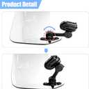 Motoforti 37cm Clear Lens Motorcycle Windshield, Adjustable Clip Wind Deflector Windshield Extension Universal Fit for Most Motorcycles & Scooters