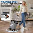 Ice Machine for Knee After Surgery, 19 QT with Wheels & Telescoping Handle