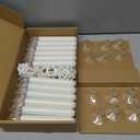 Homemory 12PCS Christmas LED Window Candles with 6h Timer, 2X Brighter Flameless Taper Candle with Suction Cups Battery Operated for Window, Flickering Candlesticks for Christmas Home Wedding Decor