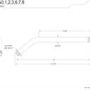 Kingston Brass K163A7 12-Inch Shower Arm in Brushed Brass