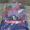 Disney Kids Rolling Luggage 1611 in, 16L CarryOn Suitcase with Wheels, Foldable Lightweight Travel Bag, Gifts for Kids (Blue Stitch)