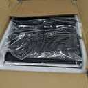 Goovilla Kitchen Cart with Drawers, 4 Tier Metal Rolling Utility Cart Organizer on Lockable Wheels with Wooden Top, Black Fruit Vegetable Storage Rack Also for Cans, Snack, Craft, Art, Office, Beauty