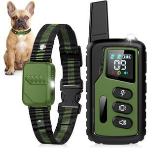 Shock Collar for Dogs, Ultimate Dog Training Collar with Remote, 4500FT Range, IP68 Waterproof, 3 Humane Modes (Beep, Vibration, Shock), Safety Lock & Safety Light for Small, Medium & Large Dogs