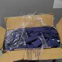 IASEAHK Patio Chair Cushions, 19" x 19" x 3" Outdoor Chair Cushions Set of 4, Waterproof Outdoor Cushions for Patio Furniture, Outdoors Seat Cushions Set of 4 with Handle and Ties, Navy Blue