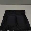 LODAY Womens Butt Lifter Padded Lace Panties Hip Enahncer Body Shaper Boyshort Underwear (Large, Black(mid Waist Shorts))