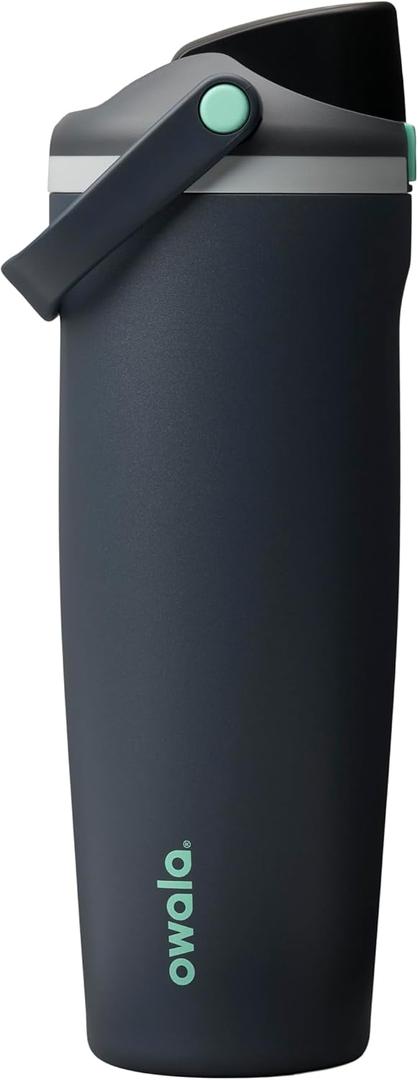Owala FreeSip Sway Insulated Stainless Steel Water Bottle with Two-Way Spout, Built-In Straw and Bucket Handle, Made for Travel, School, and Sports, 30oz, BPA Free, Leak Proof, Foggy Tide