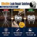 Pipe Repair Clamp1 inch(33mm-36mm) Stainless Steel Leak Sealer, Heavy Duty Pipe Leak Repair Kit for Metal & PVC Pipes, for Burst & Crack Water Pipe Emergency Maintenance